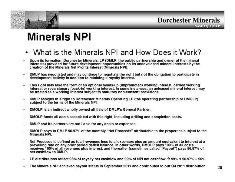 Annual Meeting – Dorchester Minerals Lp – slide 25