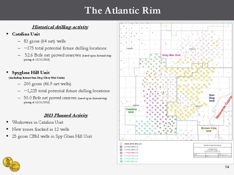 Euro Pacific Global Investment Conference New York – Double Eagle Petroleum Co. – slide 13