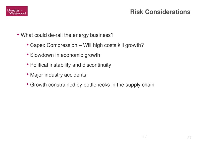 GLOBAL OFFSHORE PROSPECTS – Douglas-Westwood – slide 37