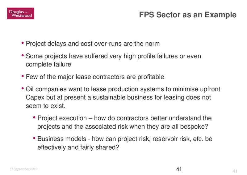 GLOBAL OFFSHORE PROSPECTS – Douglas-Westwood – slide 41