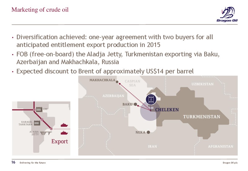 2014 FULL YEAR RESULTS – Dragon Oil Plc – slide 15