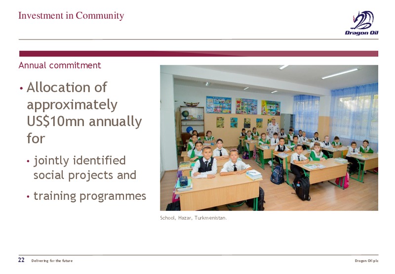 2014 FULL YEAR RESULTS – Dragon Oil Plc – slide 21