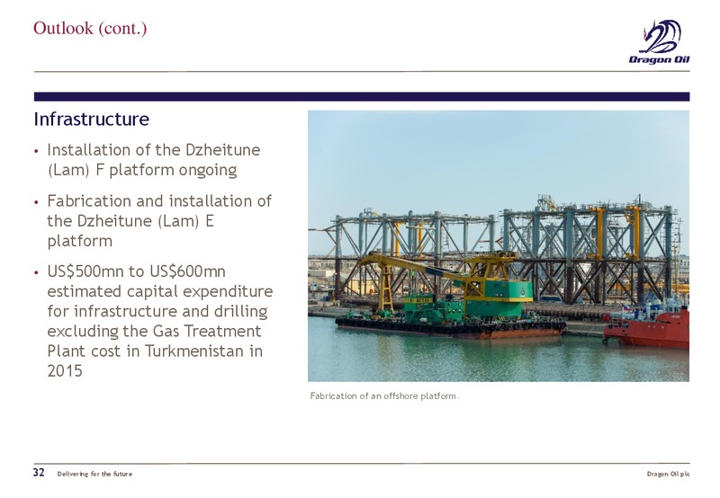 2014 FULL YEAR RESULTS – Dragon Oil Plc – slide 31