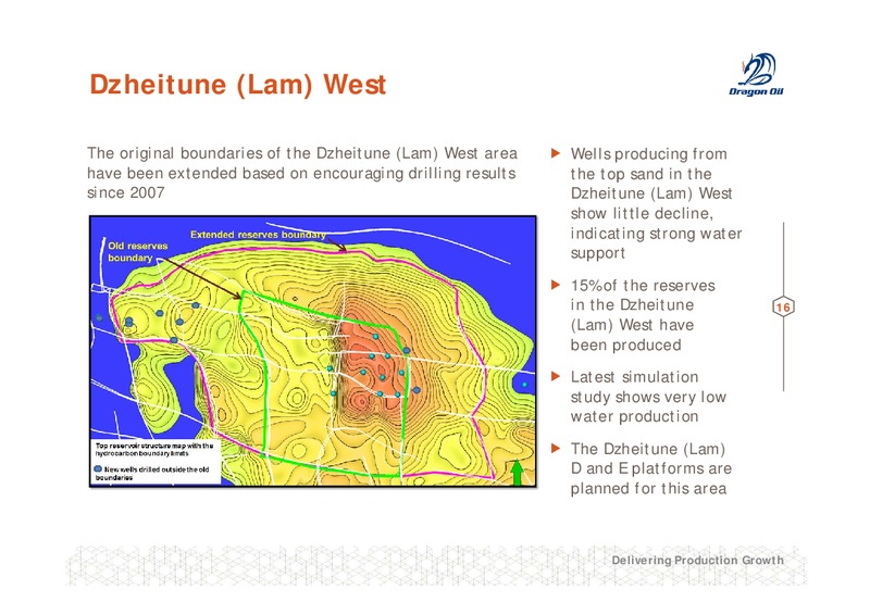 2011 FULL YEAR RESULTS – Dragon Oil Plc – slide 16