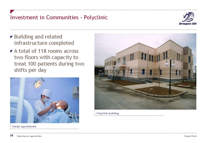 2014 AGM – Dragon Oil Plc – slide 18
