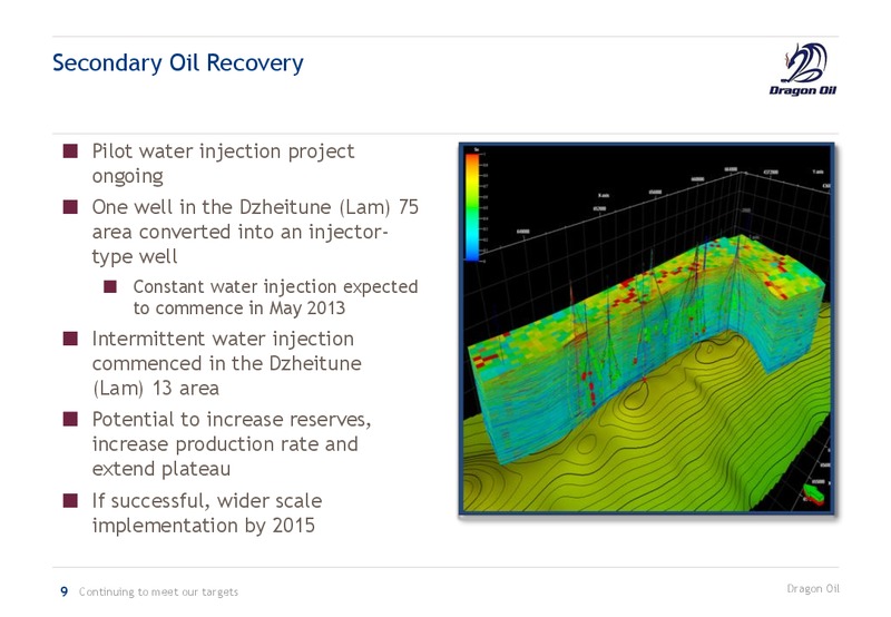 CORPORATE PRESENTATION – Dragon Oil Plc – slide 9