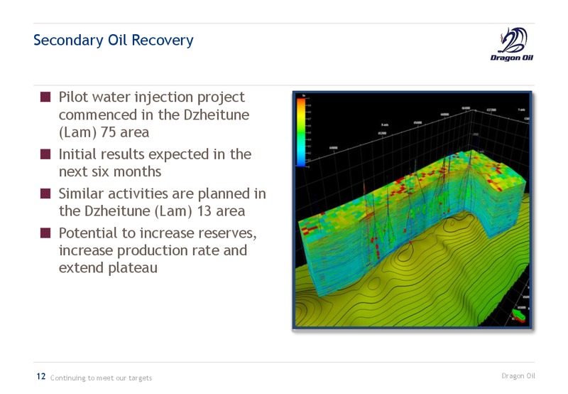 CORPORATE PRESENTATION – Dragon Oil Plc – slide 12