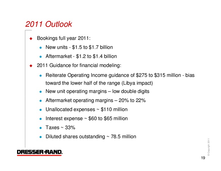 Q3 2011 CONFERENCE CALL – Dresser Rand Group Inc – slide 18
