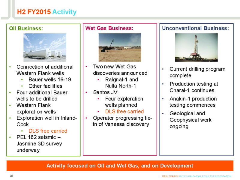 HY2015 Half Year Results Presentation – Drillsearch Energy, Ltd. – slide 26