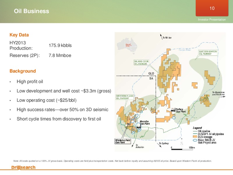 FEBRUARY 2013 INVESTOR PRESENTATION – Drillsearch Energy, Ltd. – slide 10