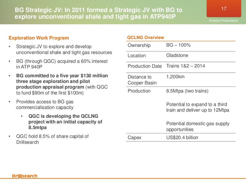 FEBRUARY 2013 INVESTOR PRESENTATION – Drillsearch Energy, Ltd. – slide 17