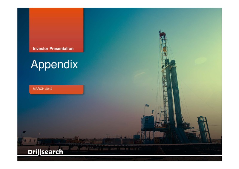 MARCH 2012 INVESTOR PRESENTATION – Drillsearch Energy, Ltd. – slide 21