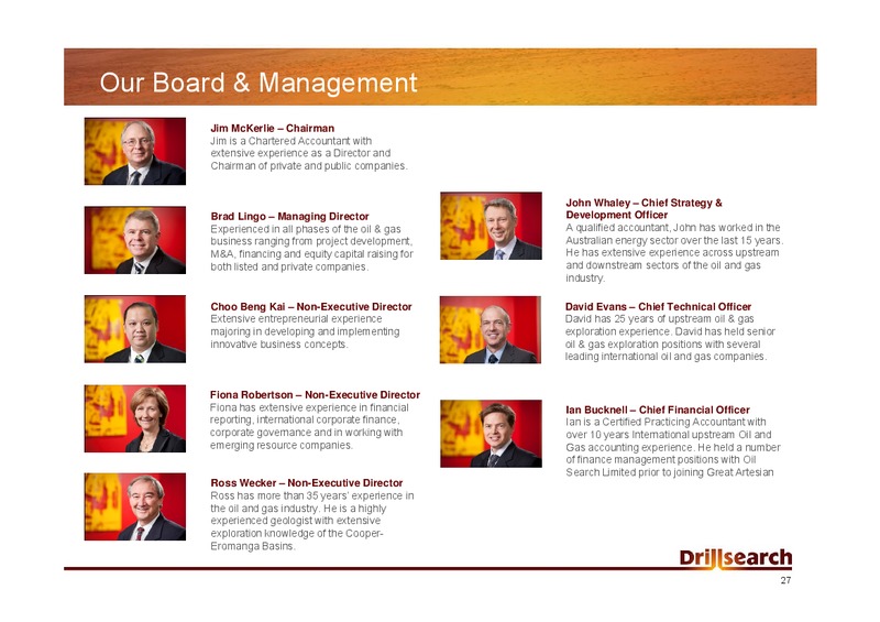 MARCH 2011 INVESTOR PRESENTATION – Drillsearch Energy, Ltd. – slide 26