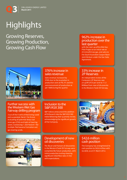 Q3 2012 EARNINGS CALL – Drillsearch Energy, Ltd. – slide 2