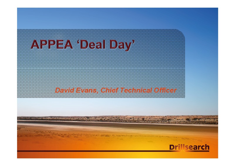 APPEA DEAL DAY – Drillsearch Energy, Ltd. – slide 1