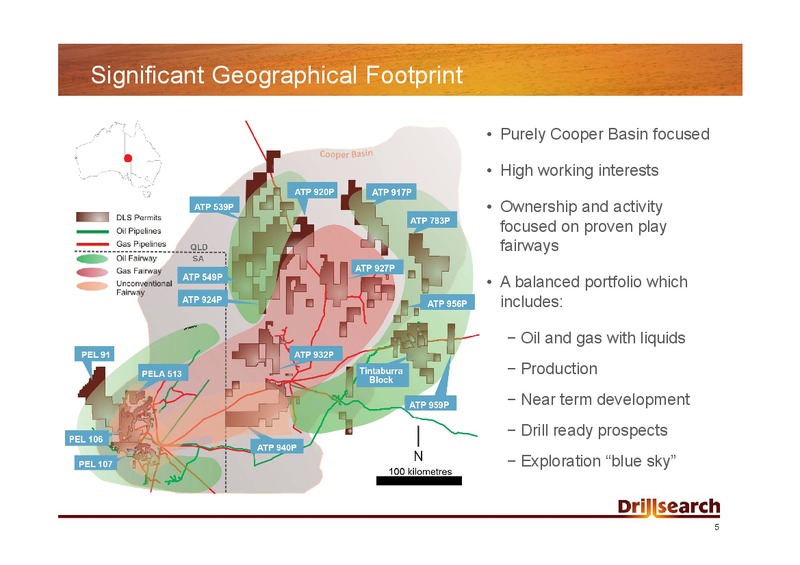 RBS MORGANS UNCONVENTIONAL OIL AND GAS DAY – Drillsearch Energy, Ltd. – slide 5