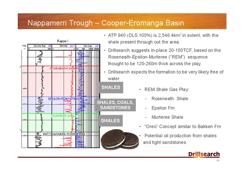 RBS MORGANS UNCONVENTIONAL OIL AND GAS DAY – Drillsearch Energy, Ltd. – slide 11