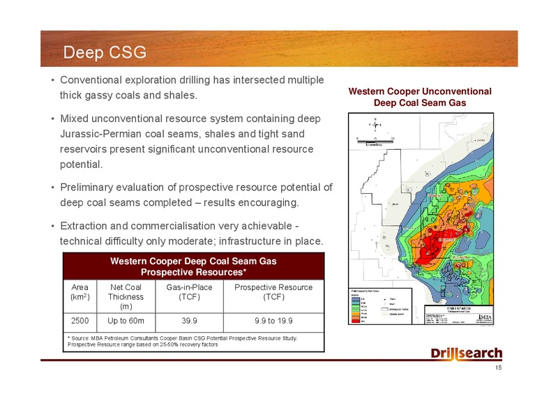 RBS MORGANS UNCONVENTIONAL OIL AND GAS DAY – Drillsearch Energy, Ltd. – slide 15