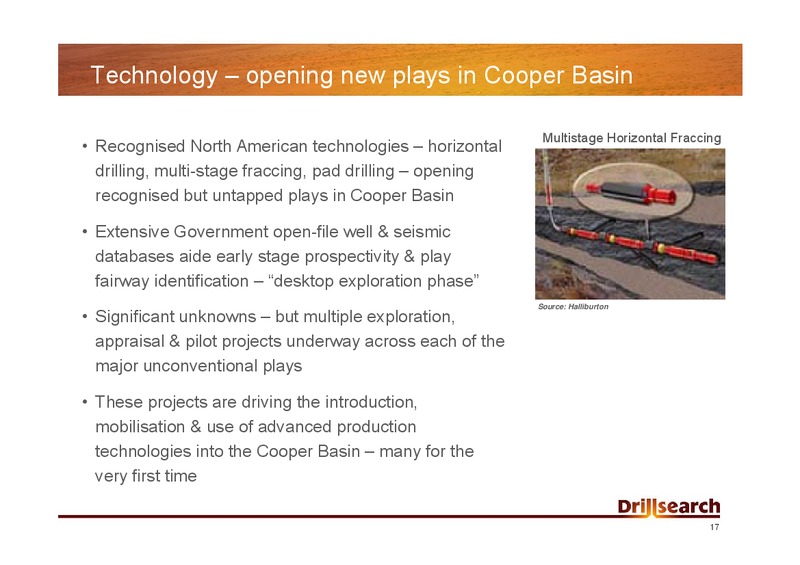 RBS MORGANS UNCONVENTIONAL OIL AND GAS DAY – Drillsearch Energy, Ltd. – slide 17