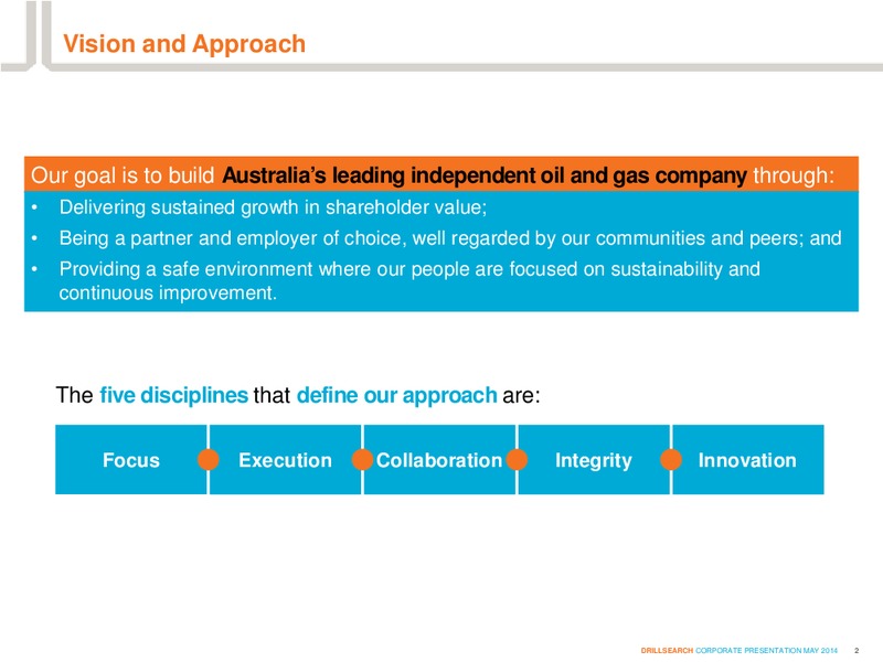 Presentation to the Macquarie Securities Conference – Drillsearch Energy, Ltd. – slide 2