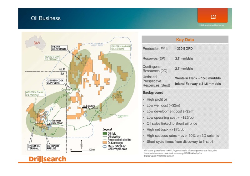 UBS AUSTRALIAN RESOURCES ENERGY & UTILITIES CONFERENCE – Drillsearch Energy, Ltd. – slide 12