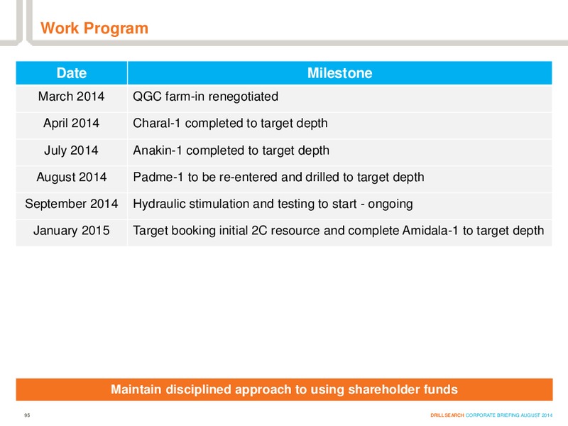 AUGUST 2014 INVESTOR PRESENTATION – Drillsearch Energy, Ltd. – slide 95