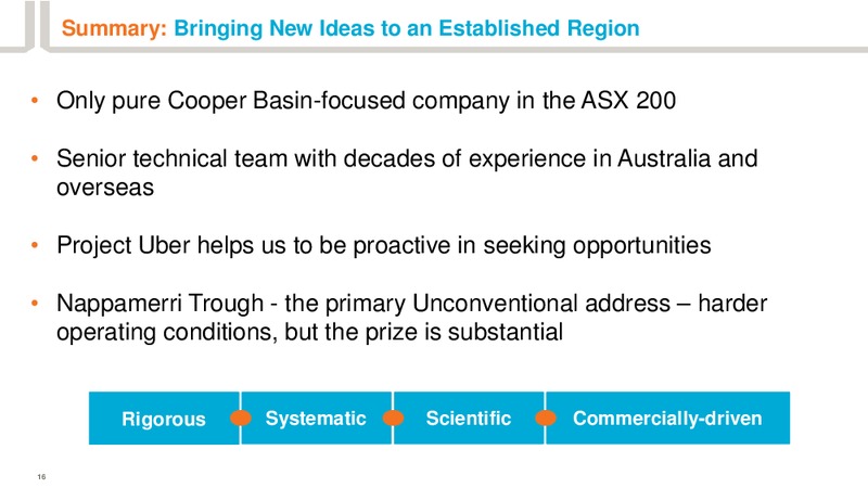 DUG Conference – Drillsearch Energy, Ltd. – slide 16