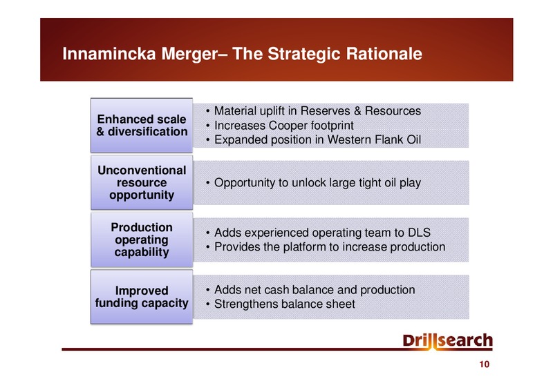 GOOD OIL CONFERENCE – Drillsearch Energy, Ltd. – slide 10