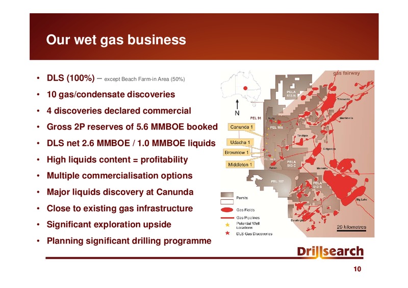 SEPTEMBER 2010 INVESTOR PRESENTATION – Drillsearch Energy, Ltd. – slide 10