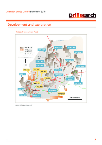 SEPTEMBER 2010 QUARTERLY REPORT – Drillsearch Energy, Ltd. – slide 4