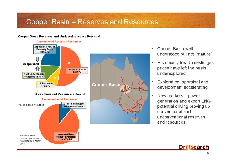 INCORPORATING SMALL SCALE GENERATION AND LNG TO IMPROVE THE PATH TO MARKET FOR UNCONVENTIONAL GASES – Drillsearch Energy, Ltd. – slide 6
