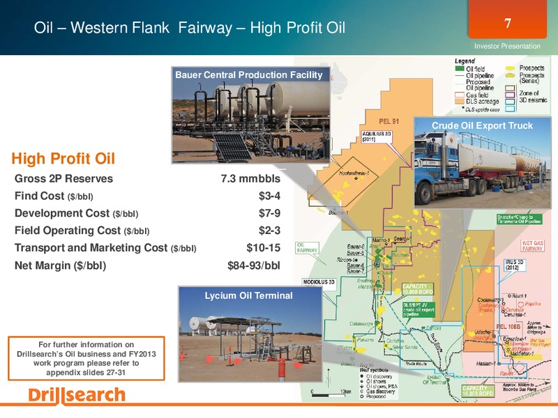OCTOBER 2012 INVESTOR PRESENTATION – Drillsearch Energy, Ltd. – slide 7