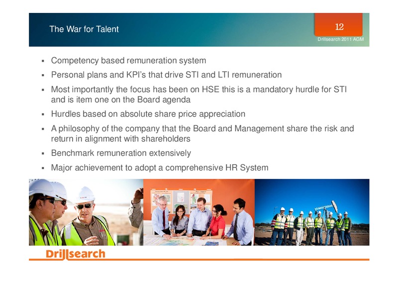 NOVEMBER 2011 ANNUAL GENERAL MEETING – Drillsearch Energy, Ltd. – slide 12
