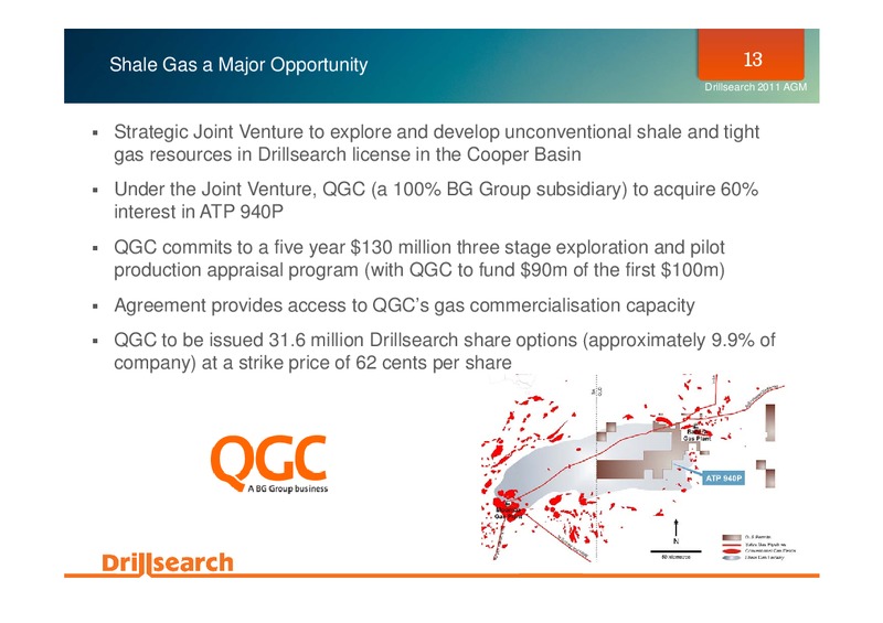 NOVEMBER 2011 ANNUAL GENERAL MEETING – Drillsearch Energy, Ltd. – slide 13