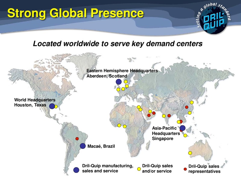 HOWARD WEIL ENERGY CONFERENCE – Dril-Quip, Inc. – slide 7