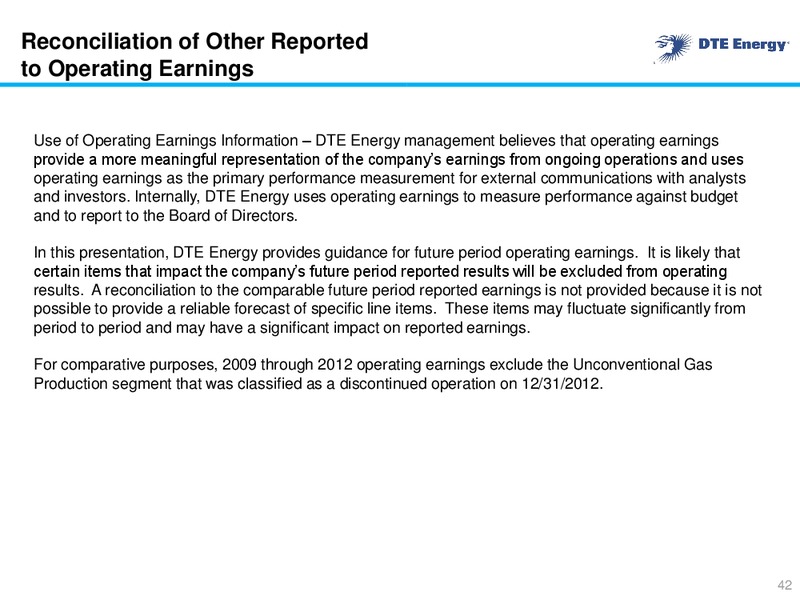 Year End 2014 Earnings Conference Call – DTE Energy Co. – slide 41