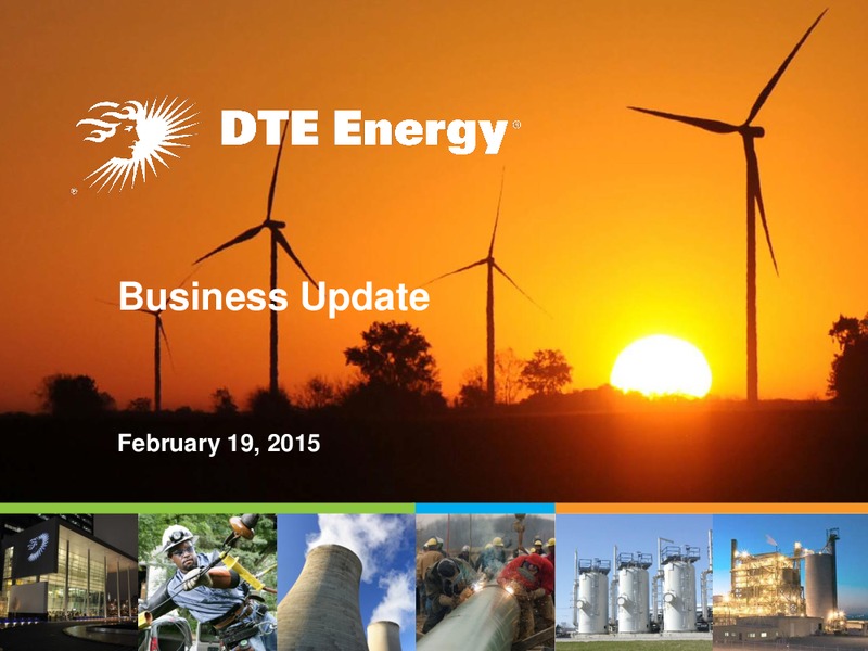 Business Update – DTE Energy Co. – slide 1