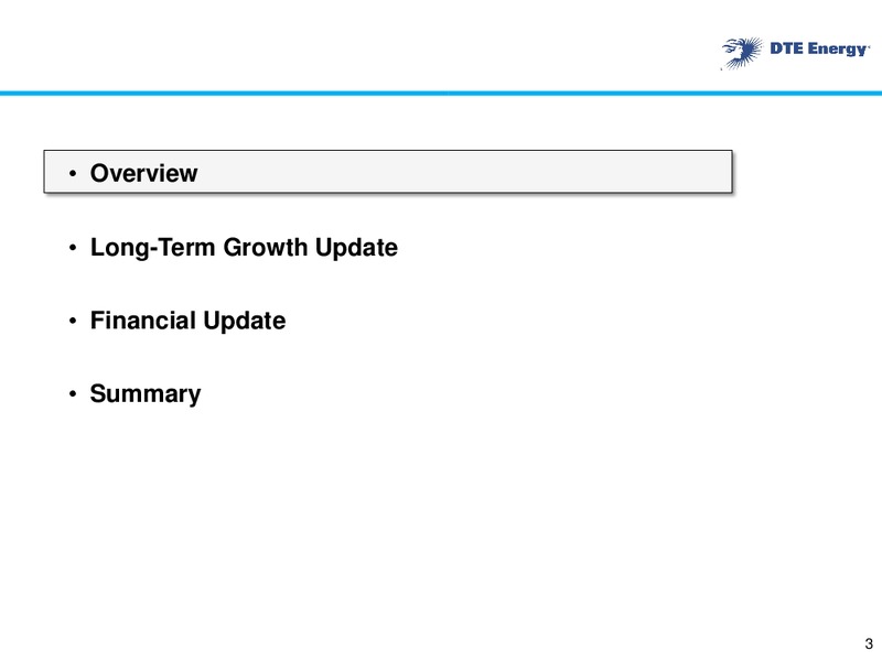 Business Update – DTE Energy Co. – slide 2