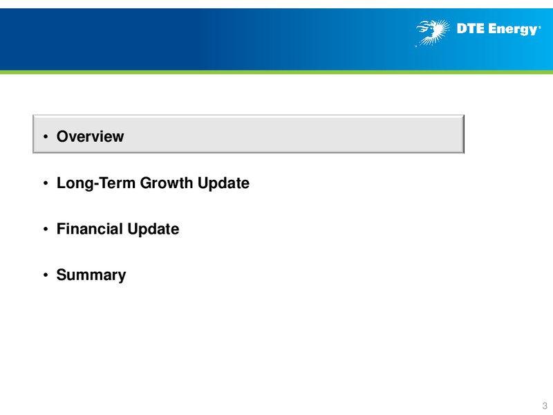 Business Update – DTE Energy Co. – slide 2