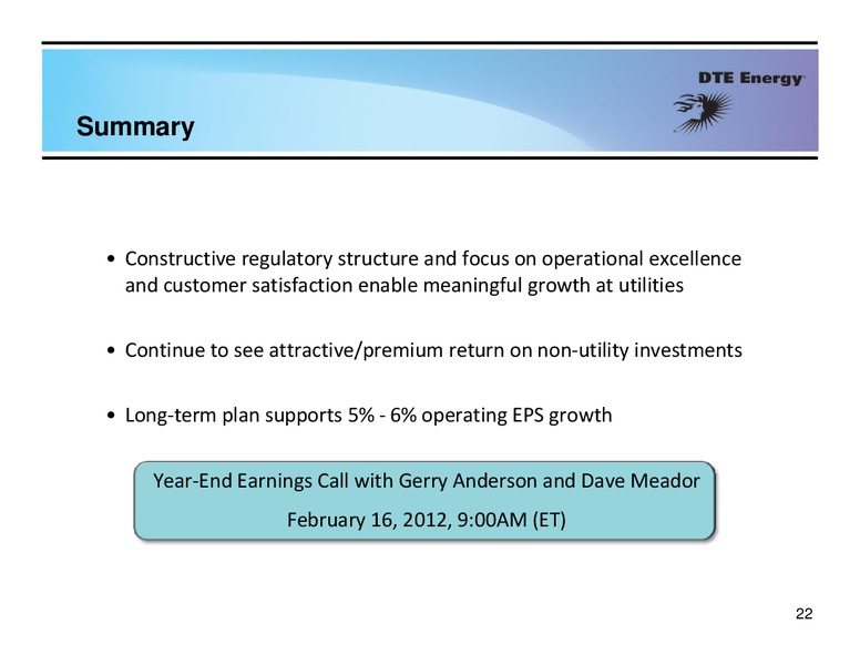 Business Update – Dte Gas and Oil Company – slide 21