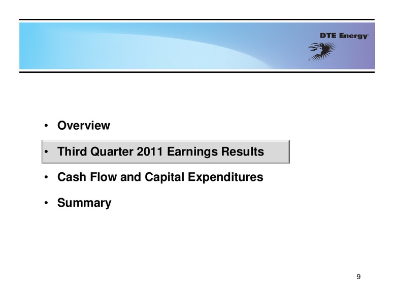 3rd Quarter 2011 Earnings Conference Call – Dte Gas and Oil Company – slide 8
