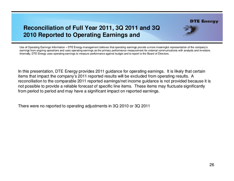 3rd Quarter 2011 Earnings Conference Call – Dte Gas and Oil Company – slide 25