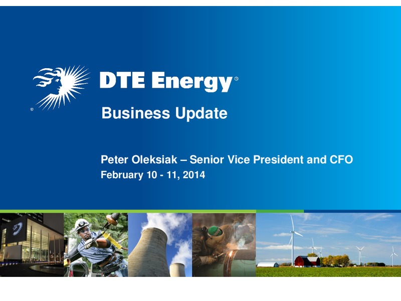 Business Update – DTE Energy Co. – slide 1