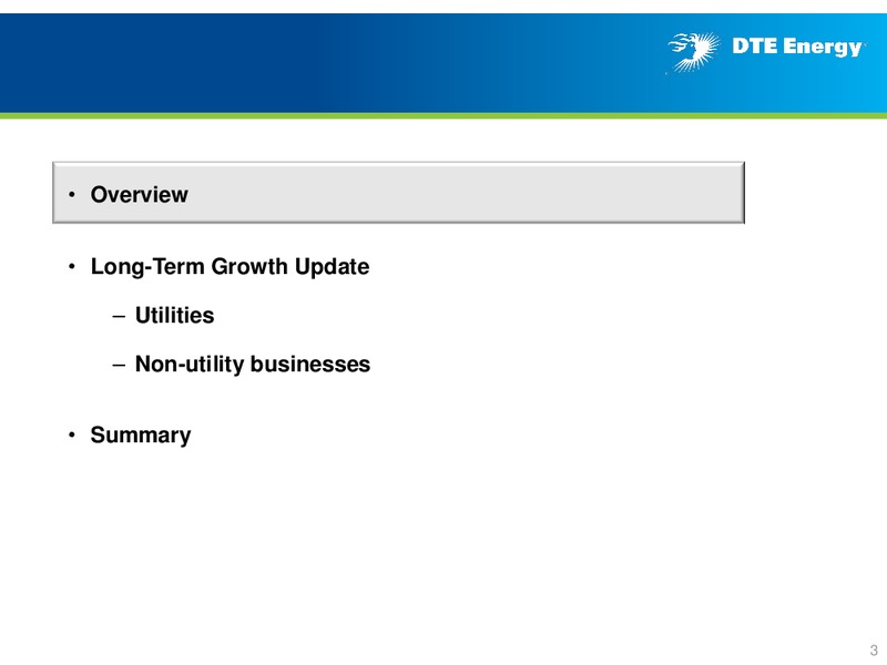 Business Update – DTE Energy Co. – slide 2