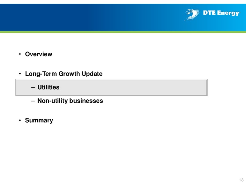 Business Update – DTE Energy Co. – slide 12