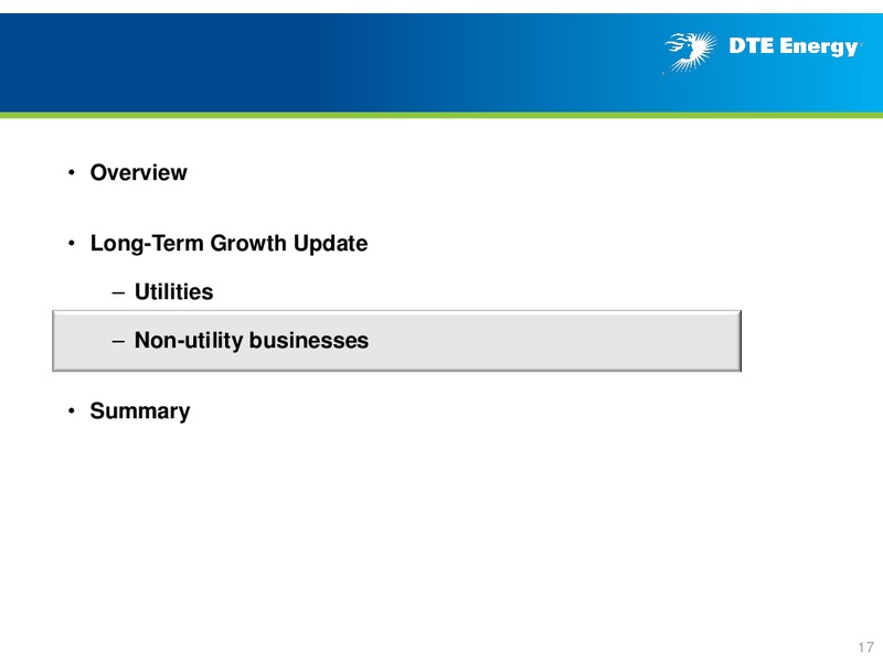 Business Update – DTE Energy Co. – slide 16