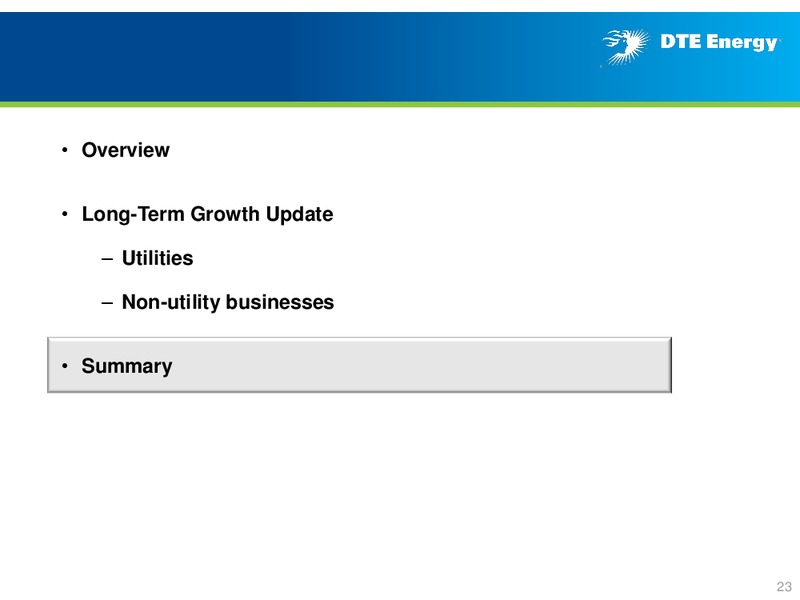 Business Update – DTE Energy Co. – slide 22