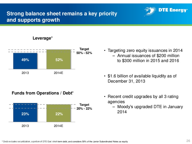 Year End 2013 Earnings Conferenece Call – DTE Energy Co. – slide 25