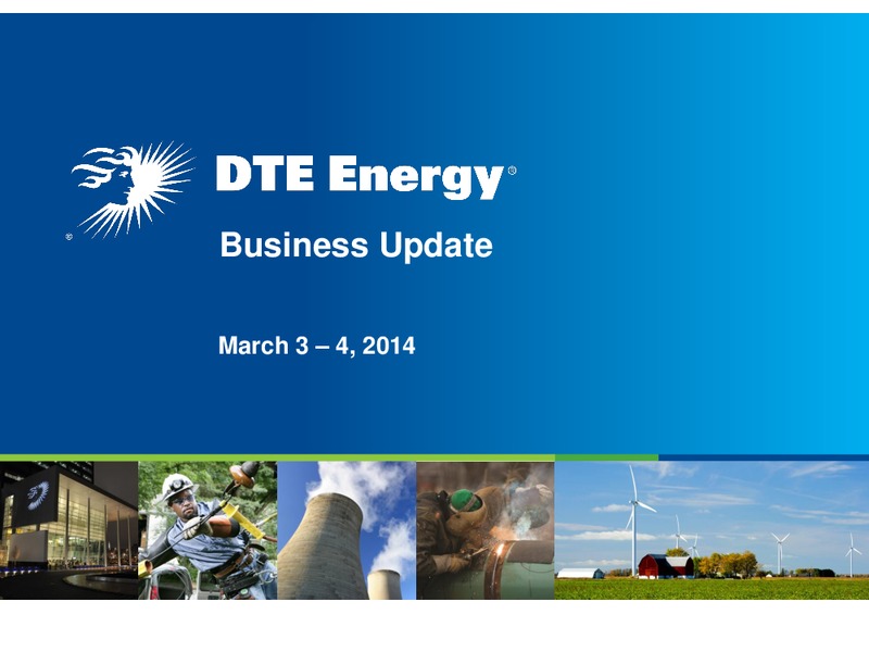 Business Update – DTE Energy Co. – slide 1