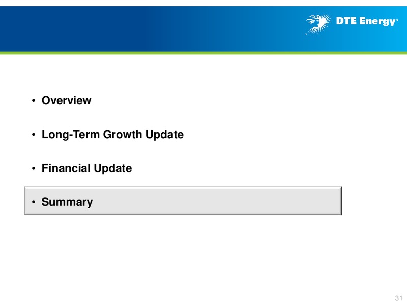 Business Update – DTE Energy Co. – slide 30